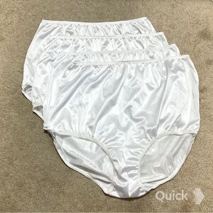New Smart Fit White Solid Vintage Briefs - 4 pcs Set